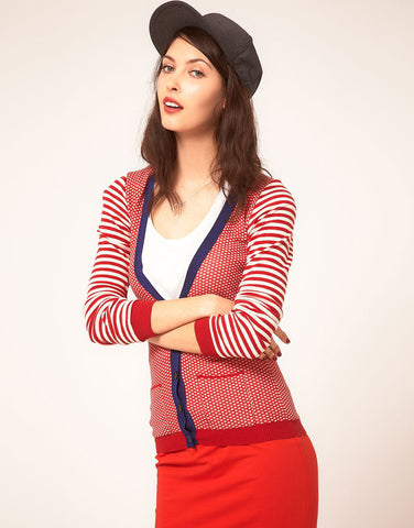 Sonia By Sonia By Sonia Rykiel Long Fine Stripe Cardigan